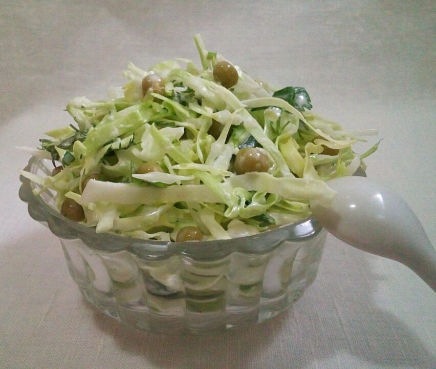 Salade de chou bouilli régime japonais