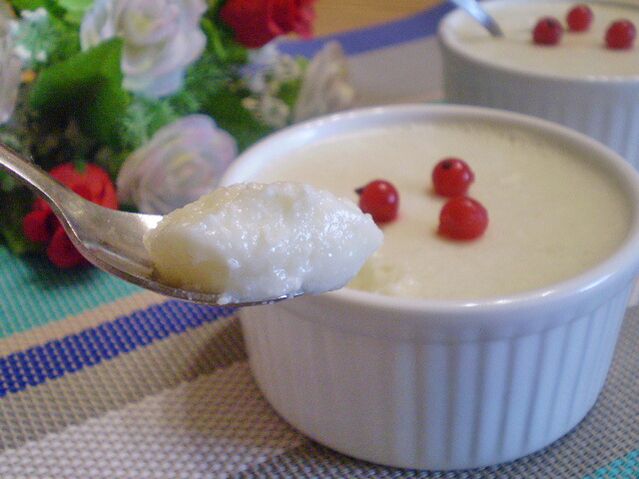 Gelée de fromage cottage avec régime protéiné